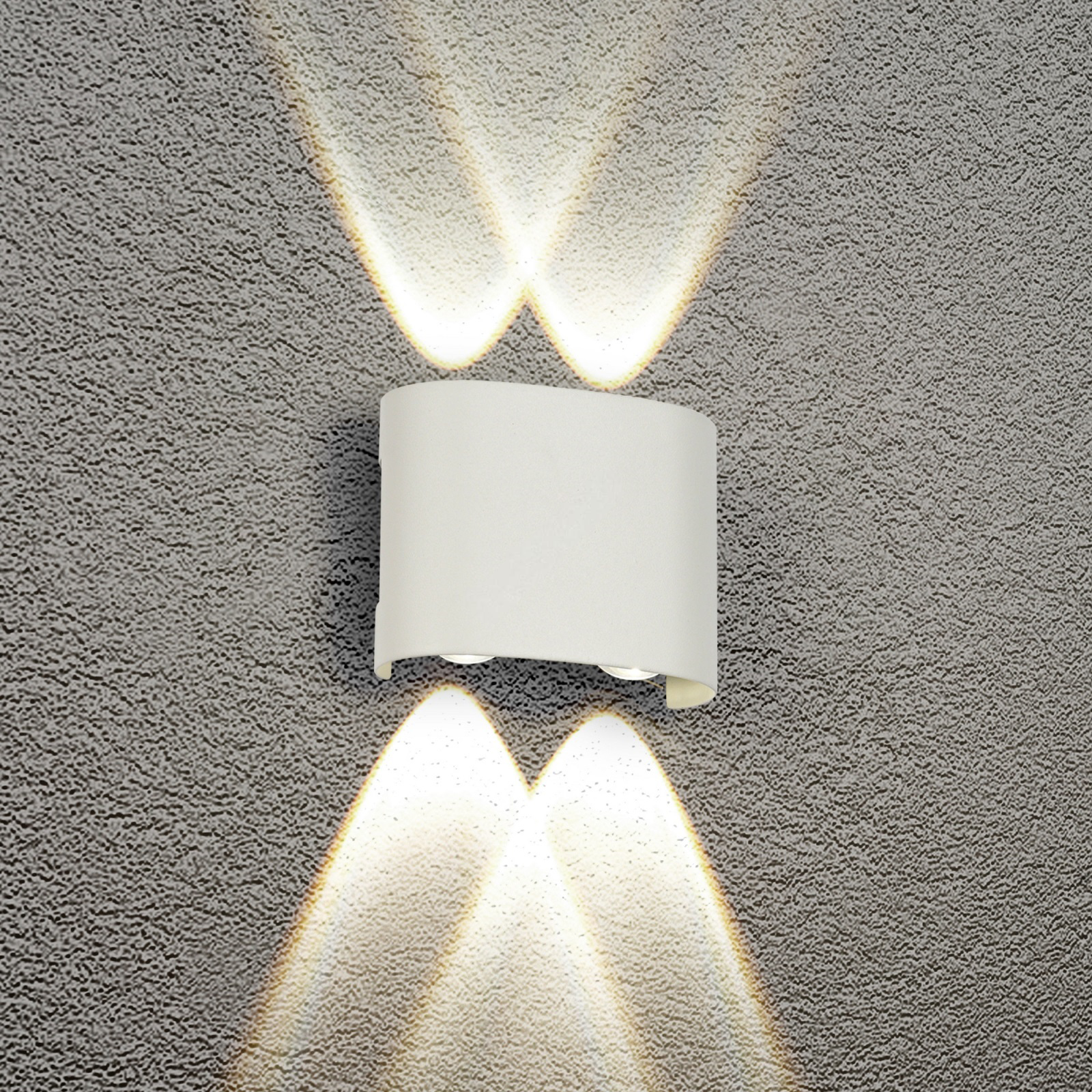 Aplica LED 4W pentru exterior, alba, iluminat perete