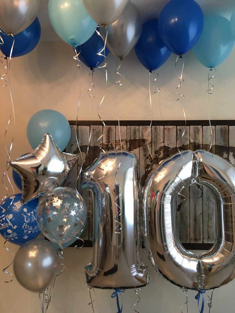 Balon din folie argintie, cifra aniversara 1, 90 cm