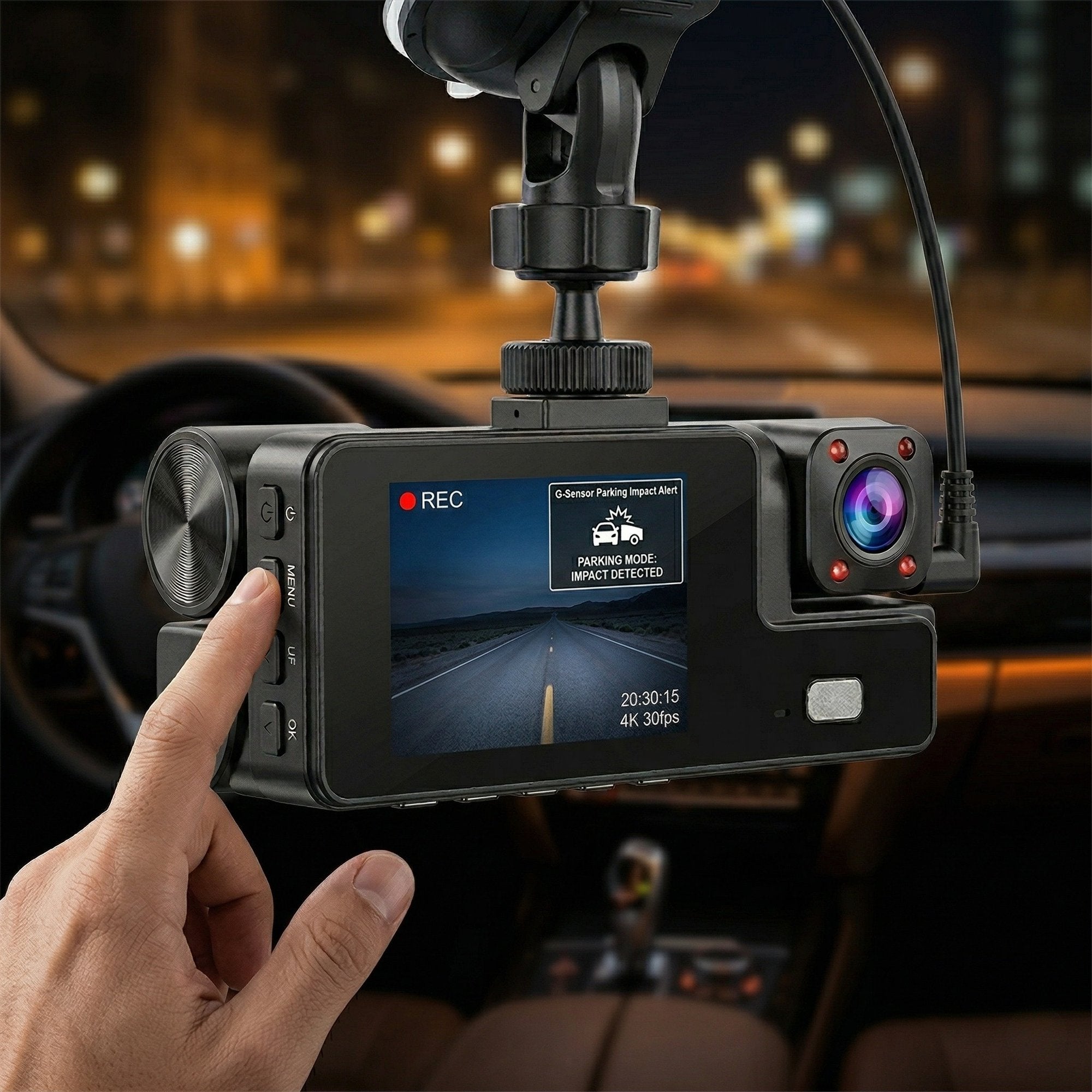 Camera auto DVR fata-spate Full HD 1080p 6