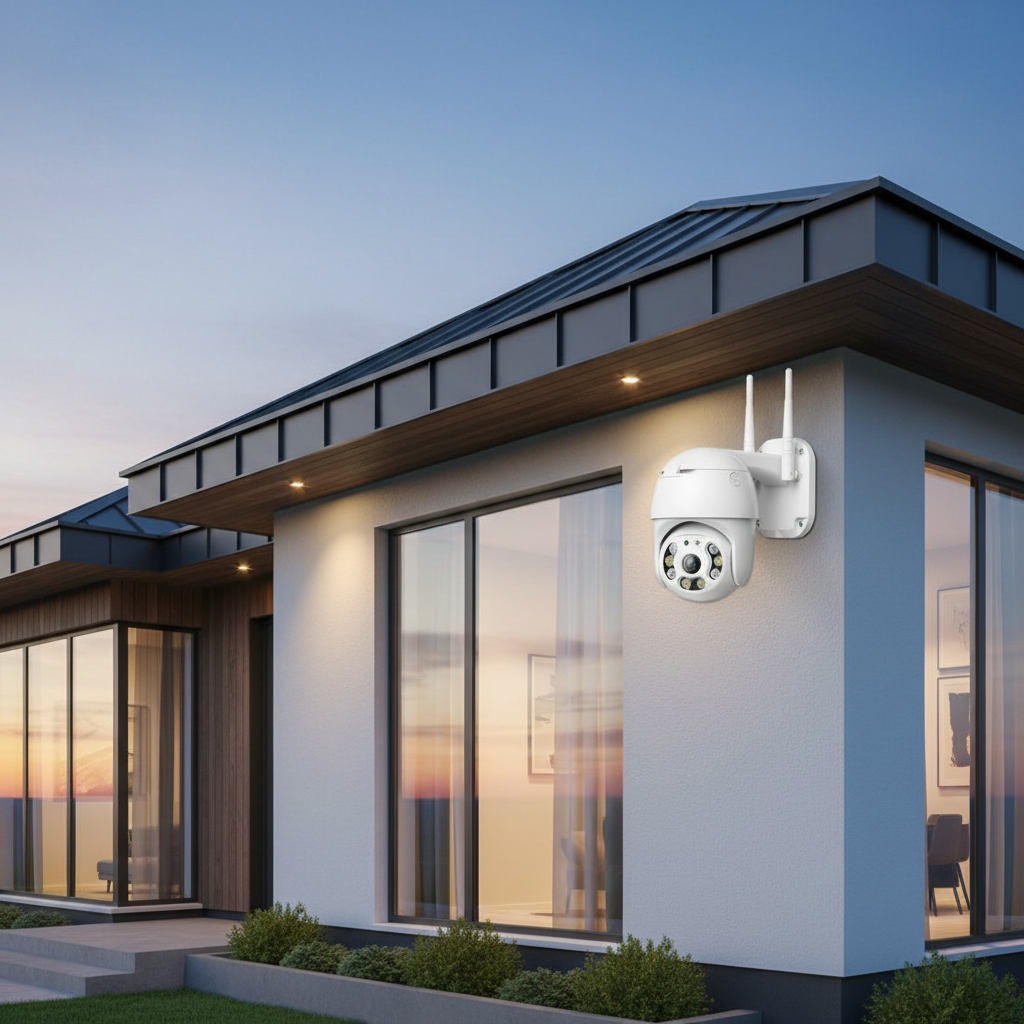 Camera de supraveghere WiFi Full HD, 2MP / 3MP, vedere color noaptea, rotire 360° 1