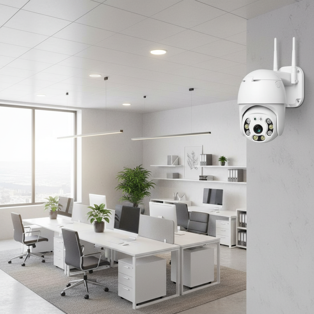 Camera de supraveghere WiFi Full HD, 2MP / 3MP, vedere color noaptea, rotire 360° 4