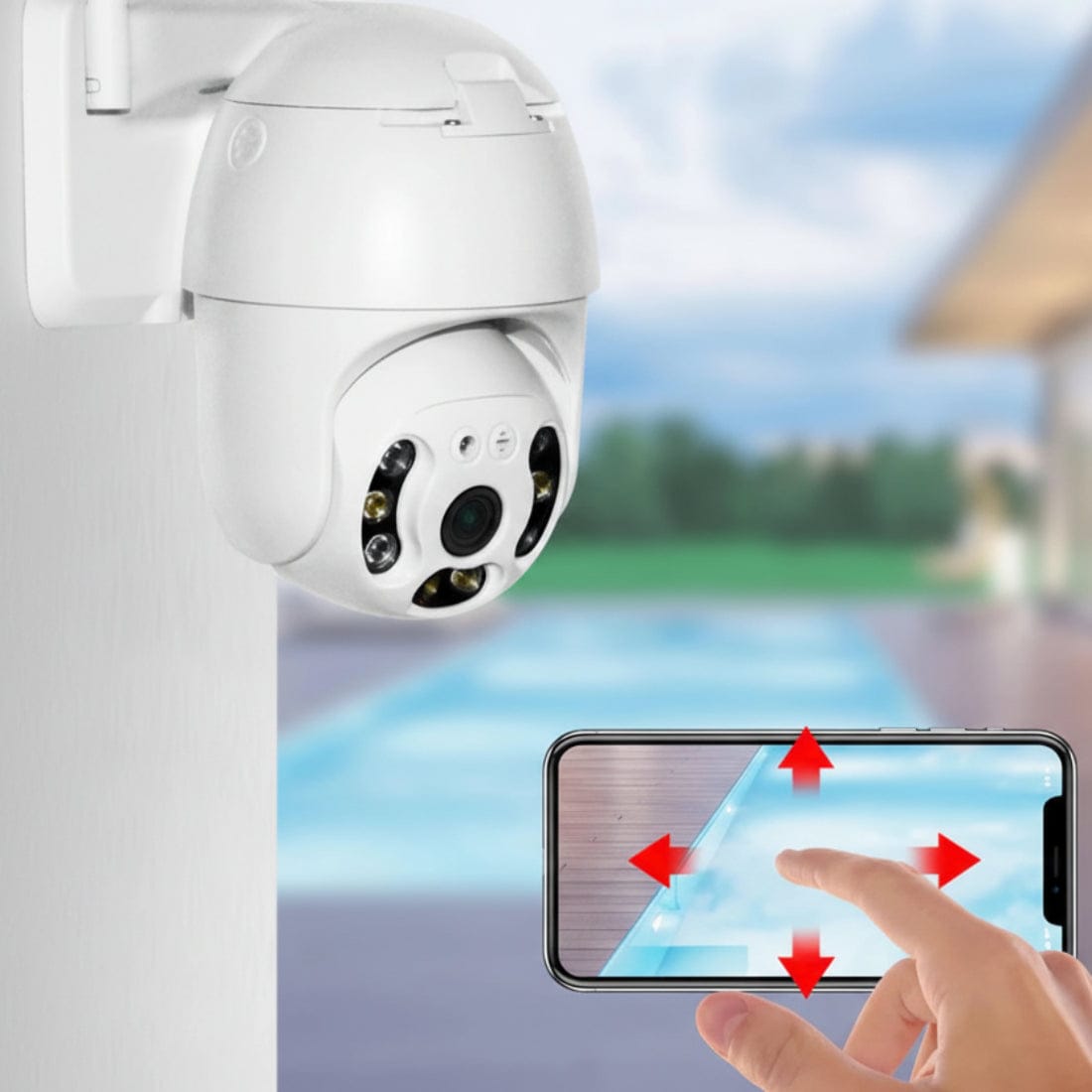 Camera de supraveghere WiFi Full HD, 2MP / 3MP, vedere color noaptea, rotire 360° 5