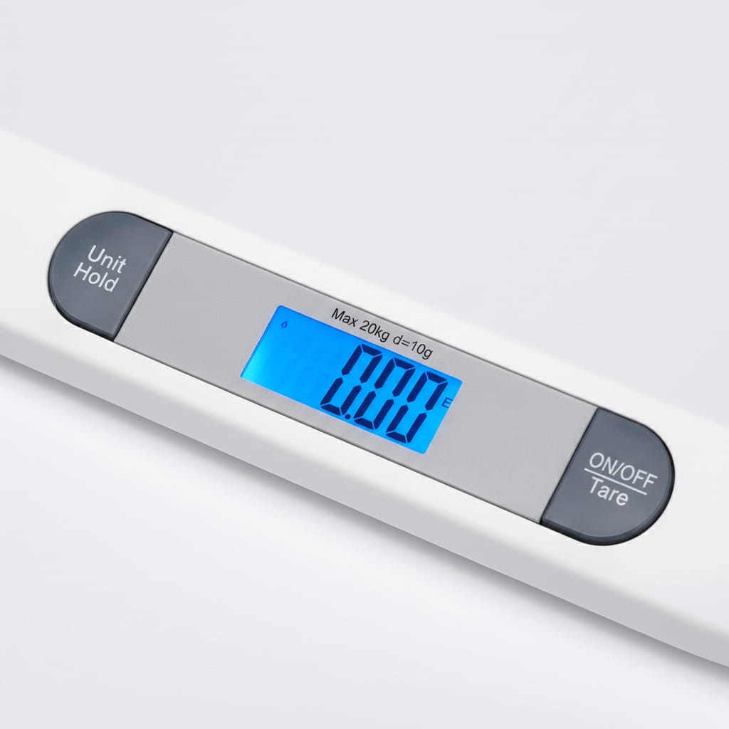 Cantar electronic bebeluși LCD, Eco Friendly, picioare anti-alunecare, max 20 kg 5