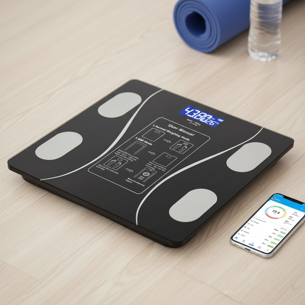 Cantar smart cu app, IMC/grasime/musculara, 180 kg 5