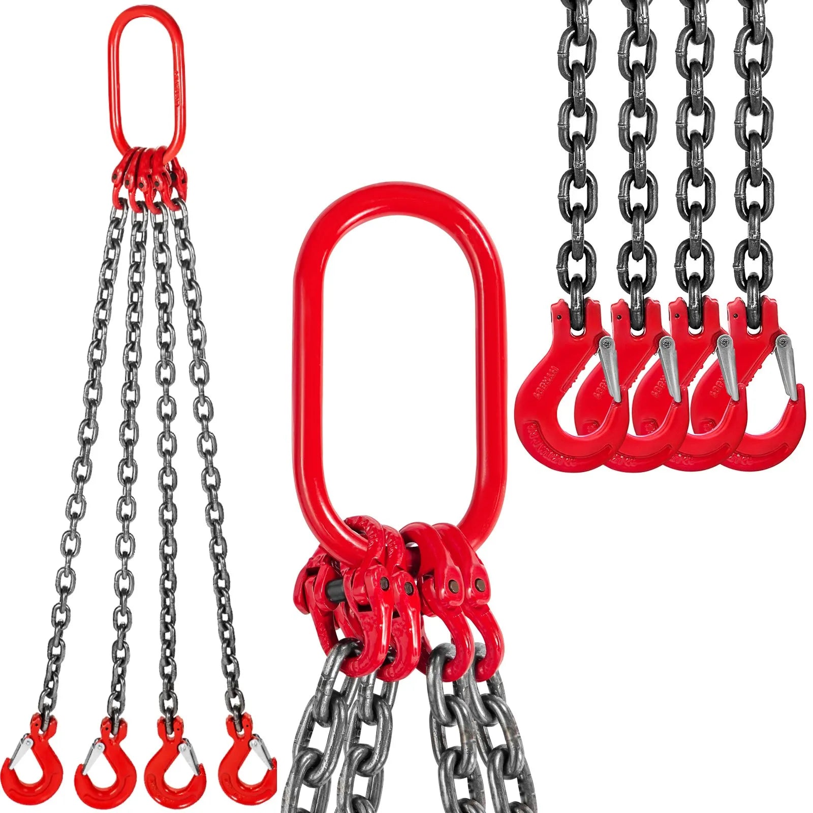 Chinga de Ridicare cu 4 Brate si Carlige G80 – Capacitate 5 Tone, Lungime 1 Metru 1