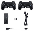 Consolă jocuri retro Game Stick Lite cu 2 controllere wireless, receptor USB și cabluri