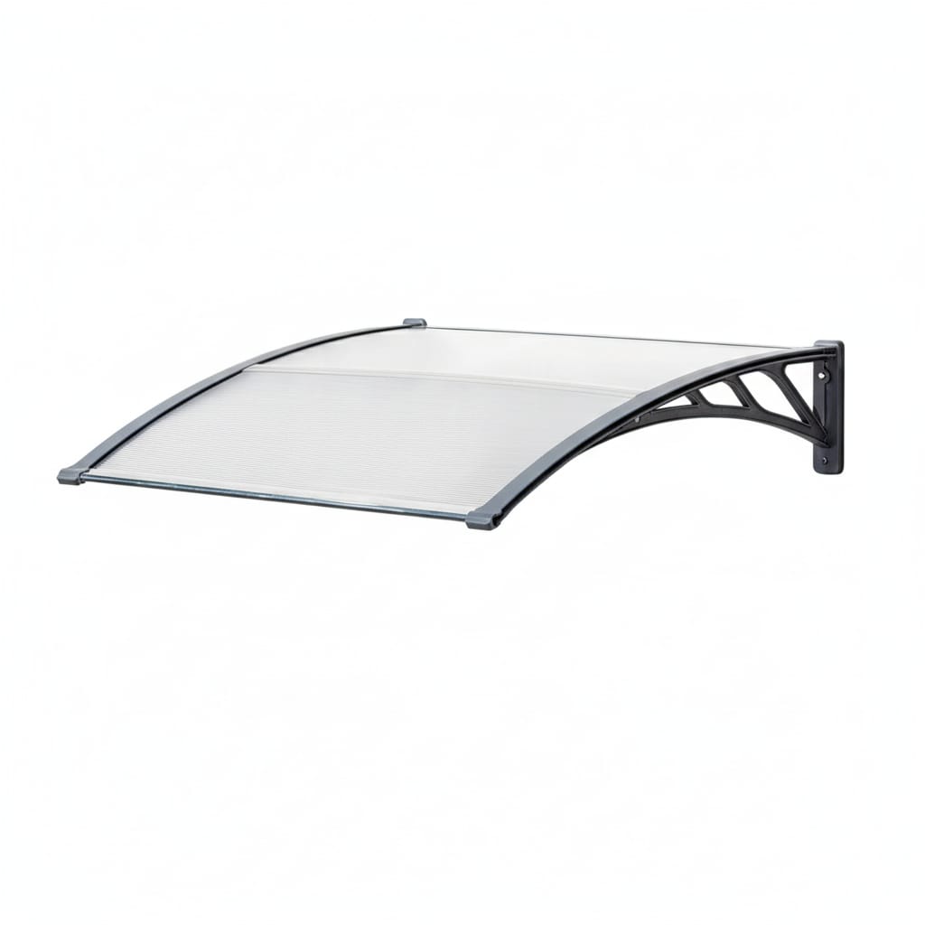Copertina usa intrare, 150x90 cm, negru, policarbonat 2