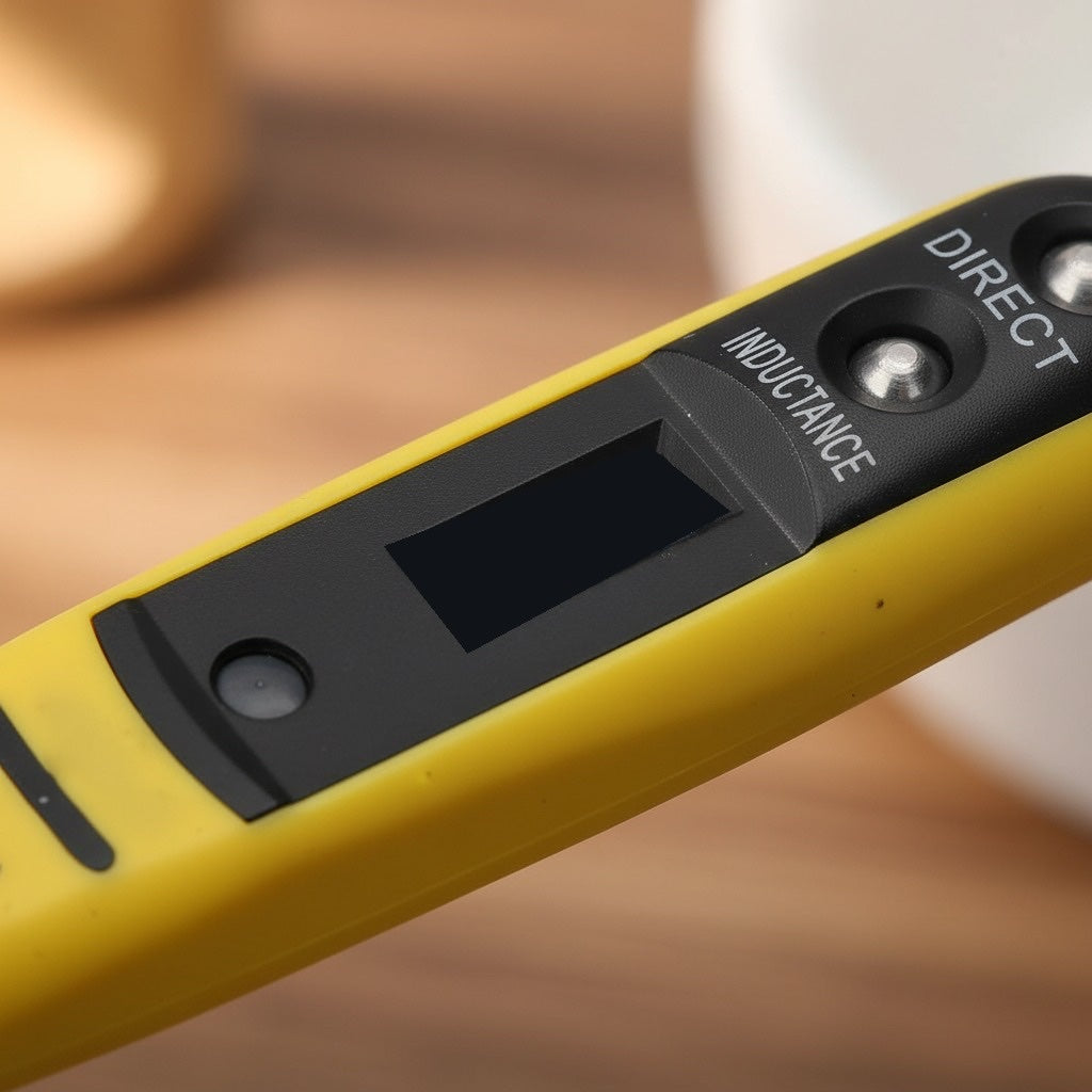 Tester tensiune digital cu ecran LCD, 12–250V, contact/inductiv 7