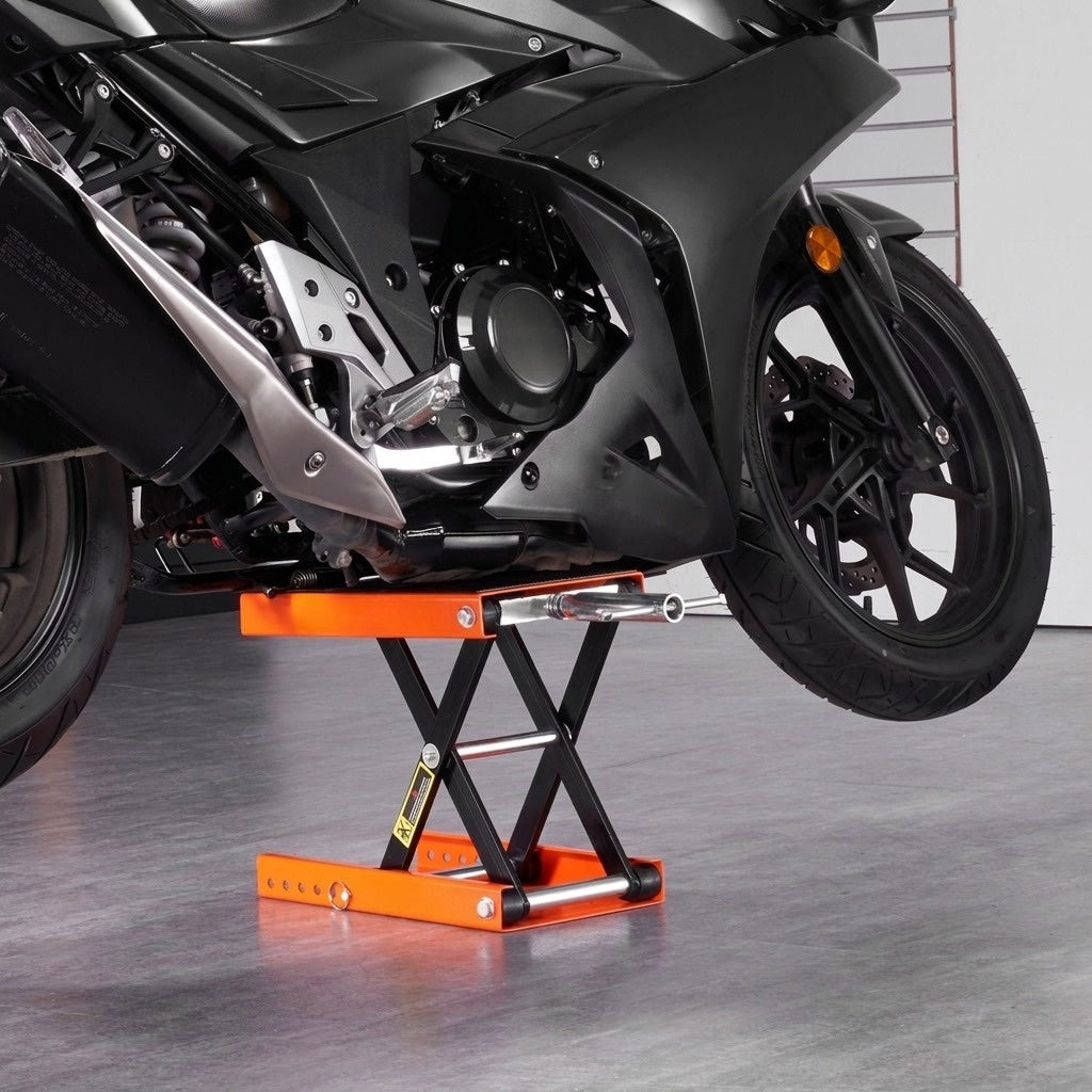 Cric Tip Foarfeca pentru Motociclete Si ATV-uri – Capacitate 500 kg, Platforma Lata 3