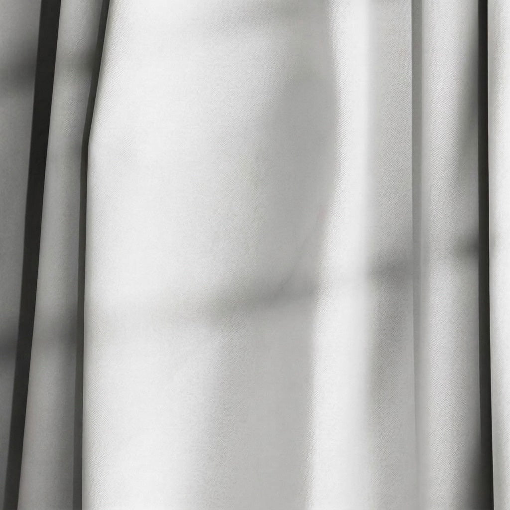 Draperie Blackout Alba cu Inele Argintii 140x244 cm – Opacitate 90% 3