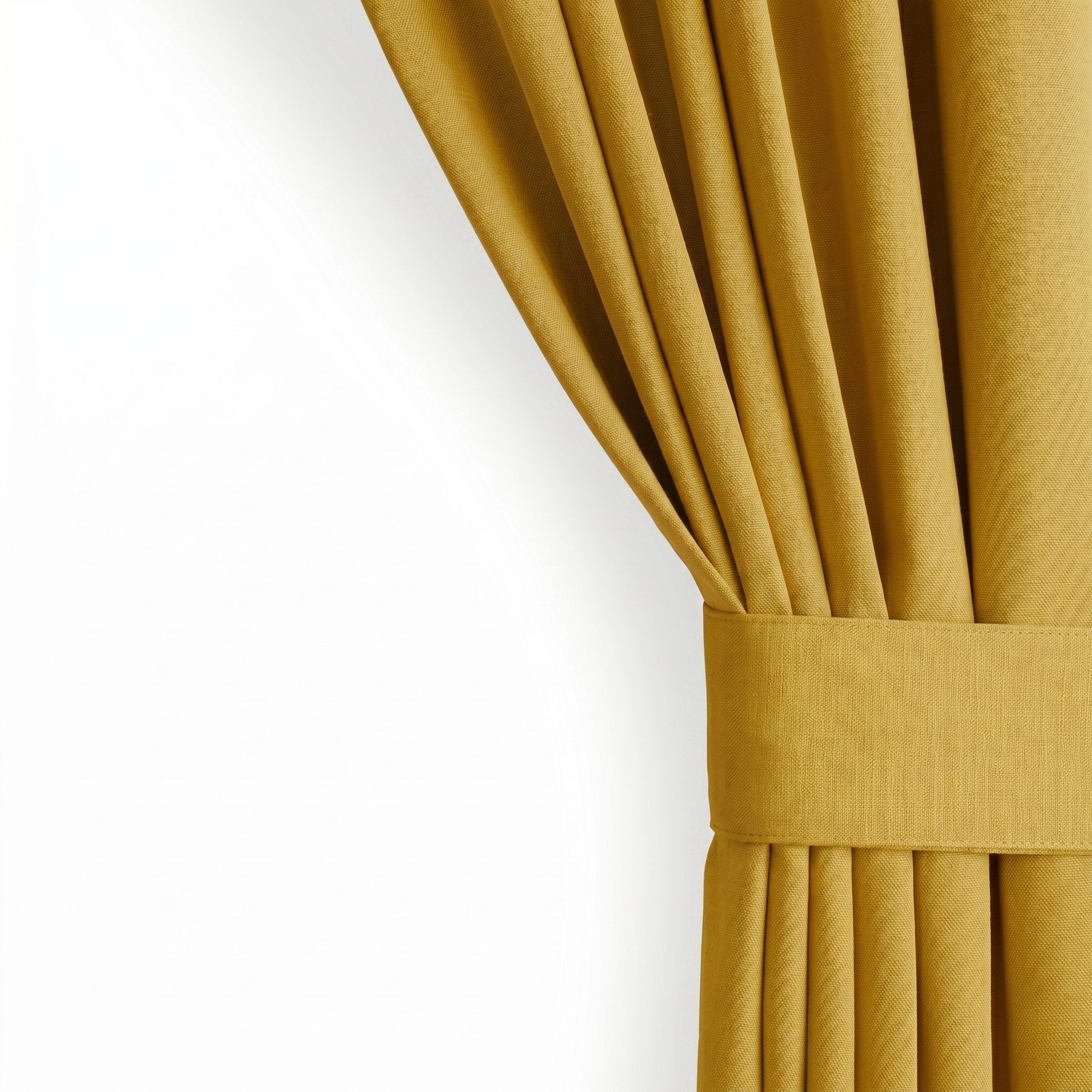 Draperie Blackout cu inele Galben Muștar 140x244 cm – Opacitate 90% 5