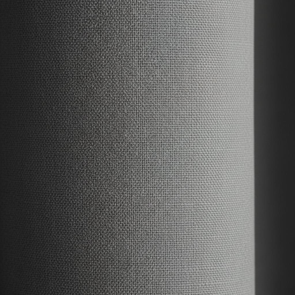 Draperie Blackout cu inele Gri 140x244 cm – Opacitate 90% 6