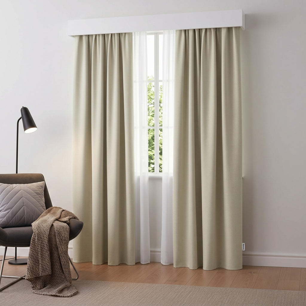 Draperie Blackout cu rejansa Crem 140x244 cm – Opacitate 90% 5