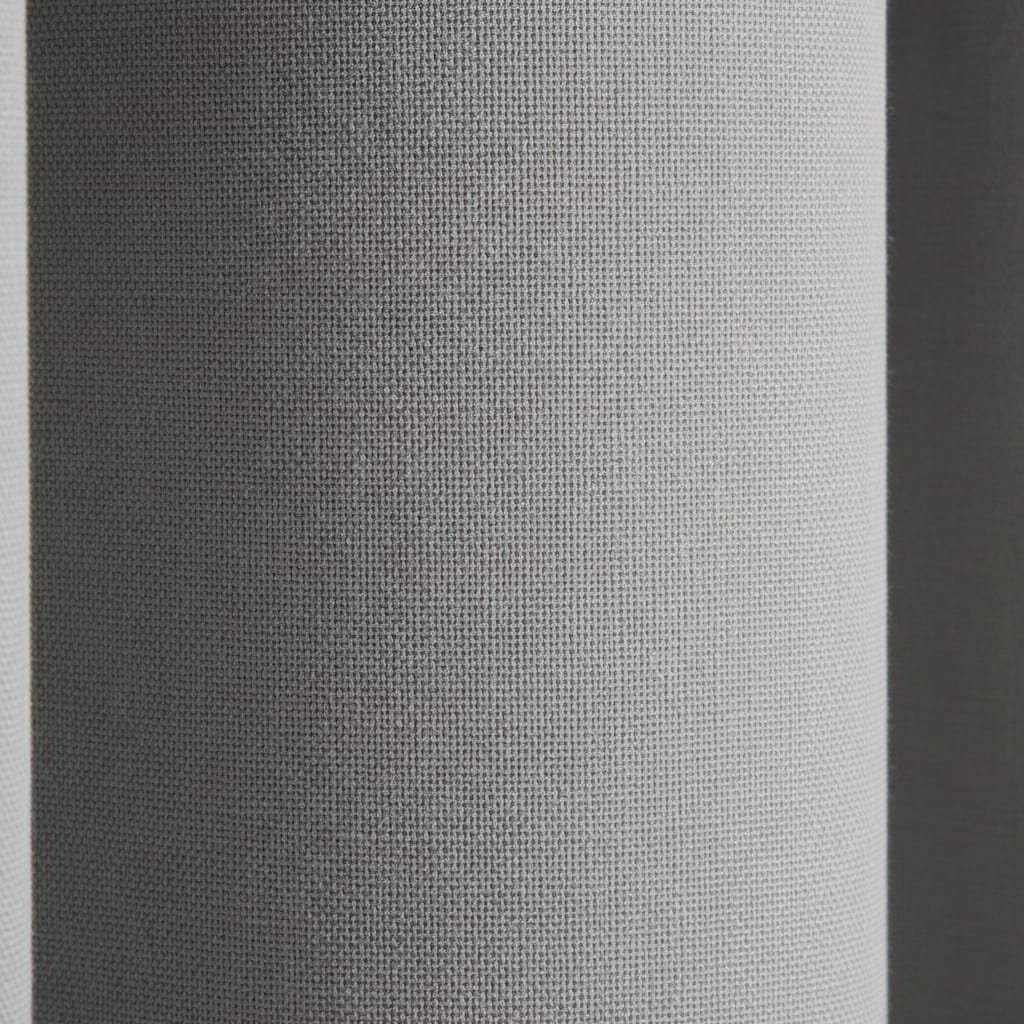 Draperie Blackout cu rejansa Gri 140x244 cm – Opacitate 90% 6