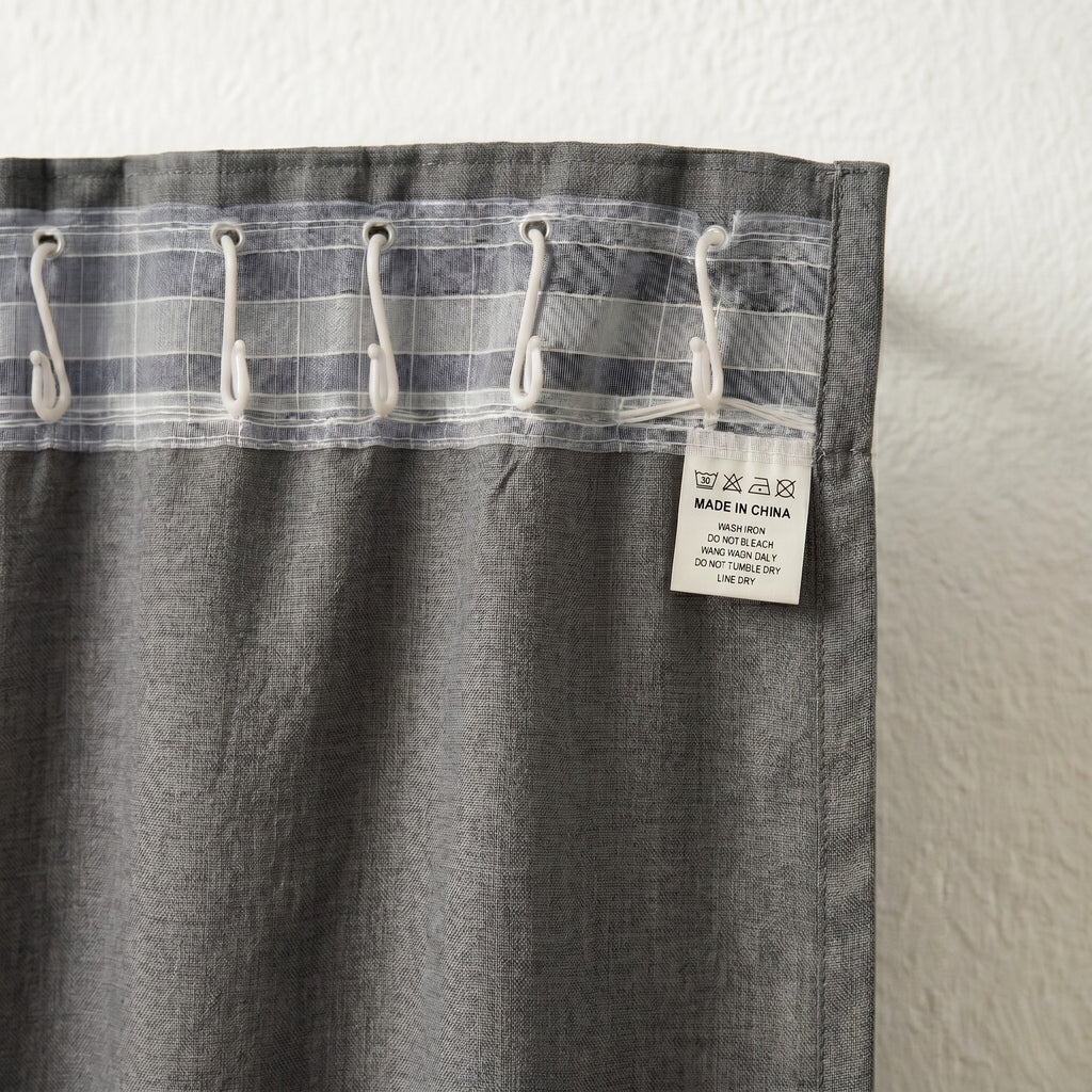 Draperie Blackout cu rejansa Gri 140x244 cm – Opacitate 90% 8