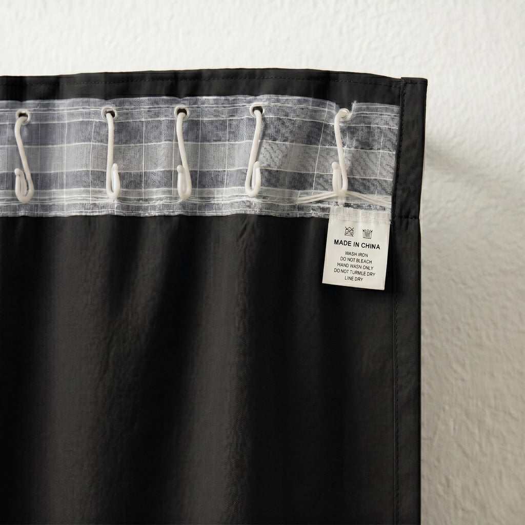 Draperie Blackout cu rejansa Neagra 140x244 cm – Opacitate 90% 5