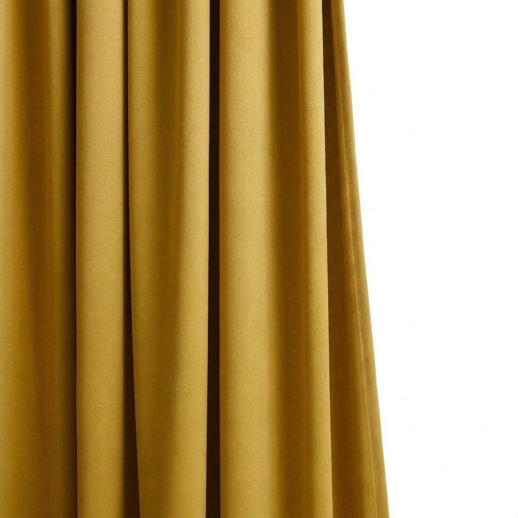 Draperie Blackout cu rejansa Galben Mustar 140x262 cm – Opacitate 90% 3