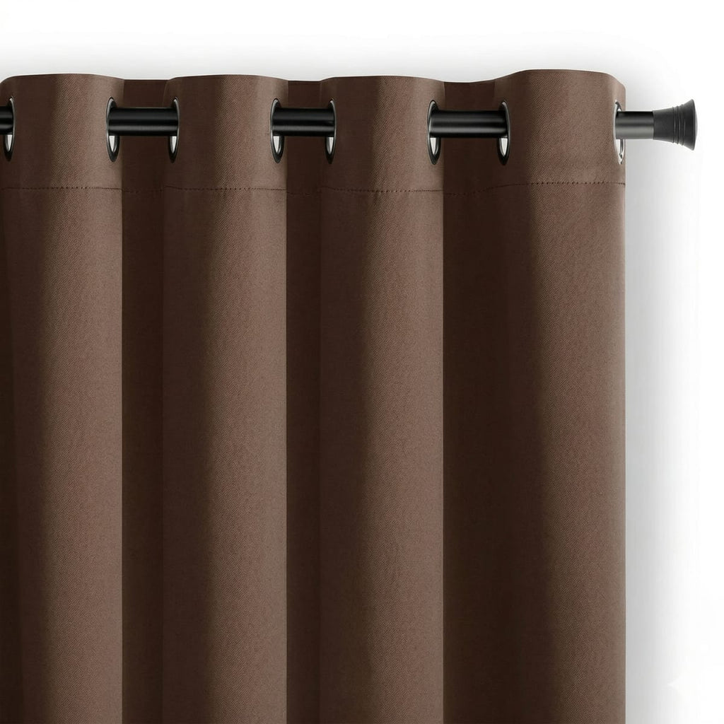 Draperie Blackout Maro cu Inele Argintii 140x244 cm – Opacitate 90% 1