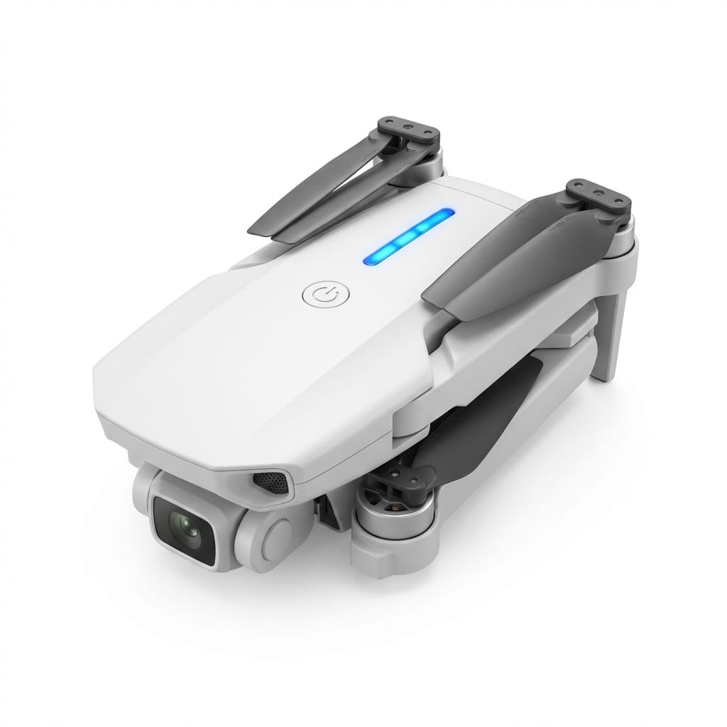 Drona profesională 4K HD Camera duala, WiFi, brate pliabile si transmisie live pe telefon, model E88 Pro, gri 2