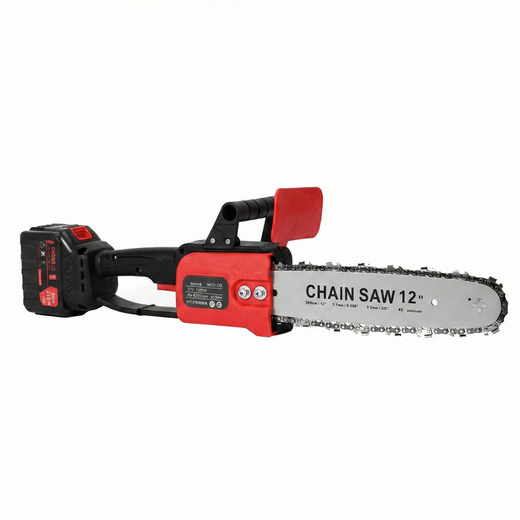 Drujba Electrica cu Lant (Motofierastrau), 12 Inch (305mm), 2 Acumulatori 48V Lithium-Ion, 4800 RPM, Accesorii Incluse 2