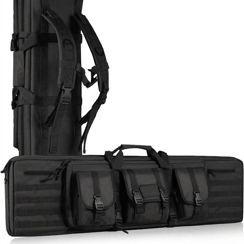 Geanta Dubla cu suport pentru arma/pusca  – 106 cm, Protectie EVA si Sistem Molle 1