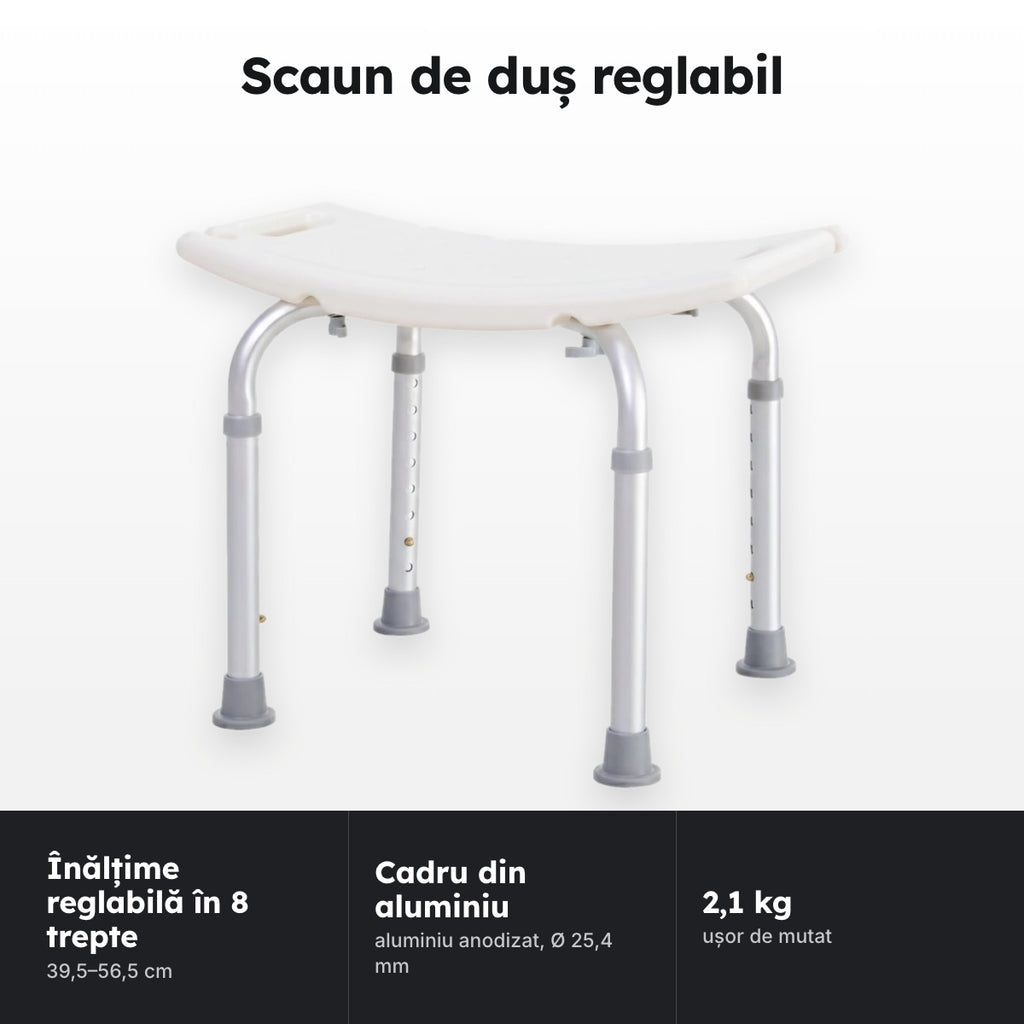 Scaun de duș reglabil – Scaun de duș reglabil