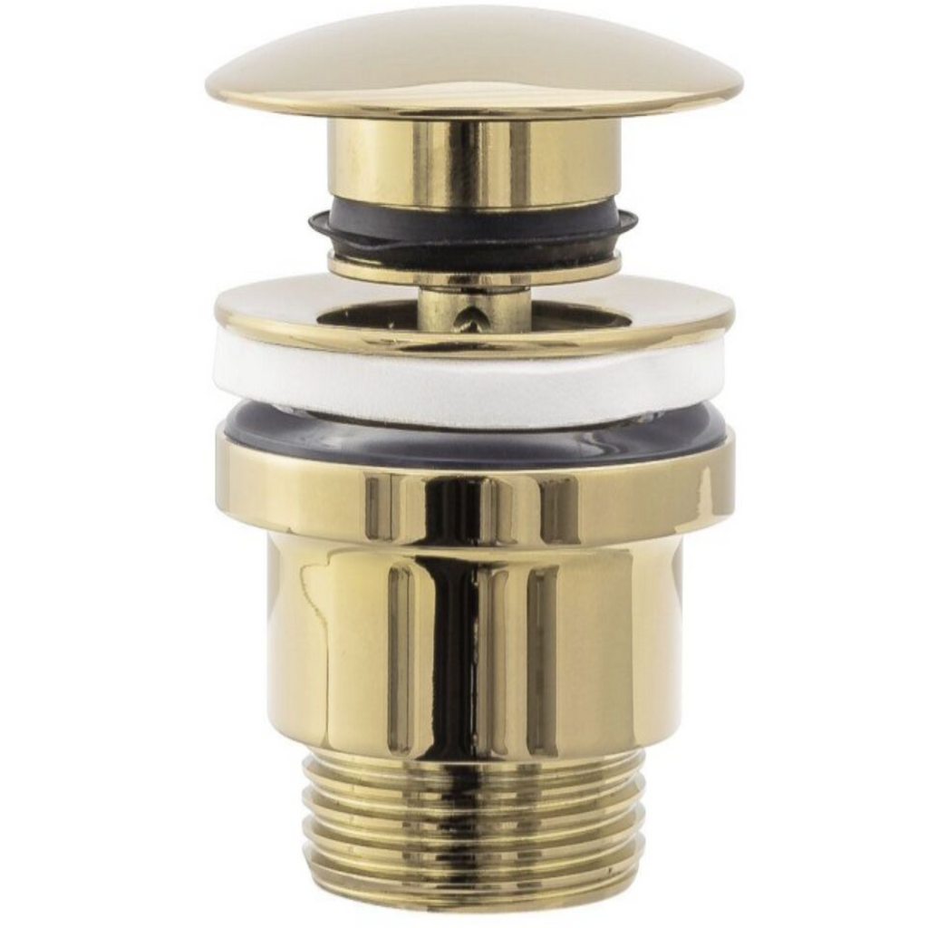 Ventil Click-Clack lavoar Universal Auriu Lucios, Filet Standard 1 1/4