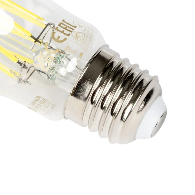 Bec LED E27 8W Filament A60, lumina alb rece, economic, pentru casa si birou