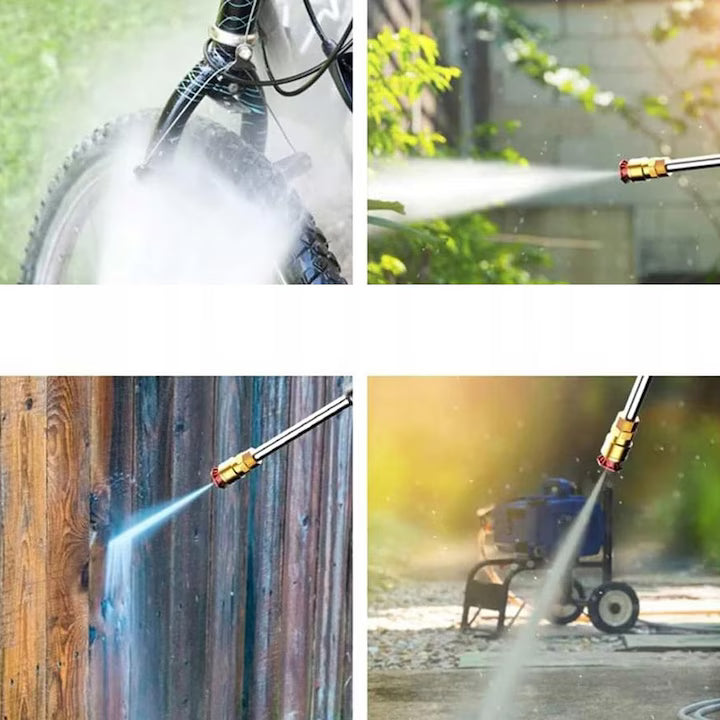 Aparat de curatat electric cu presiune, fara fir, cu 2 acumulatori 48V, presiune ridicata, filtre si duze incluse, negru