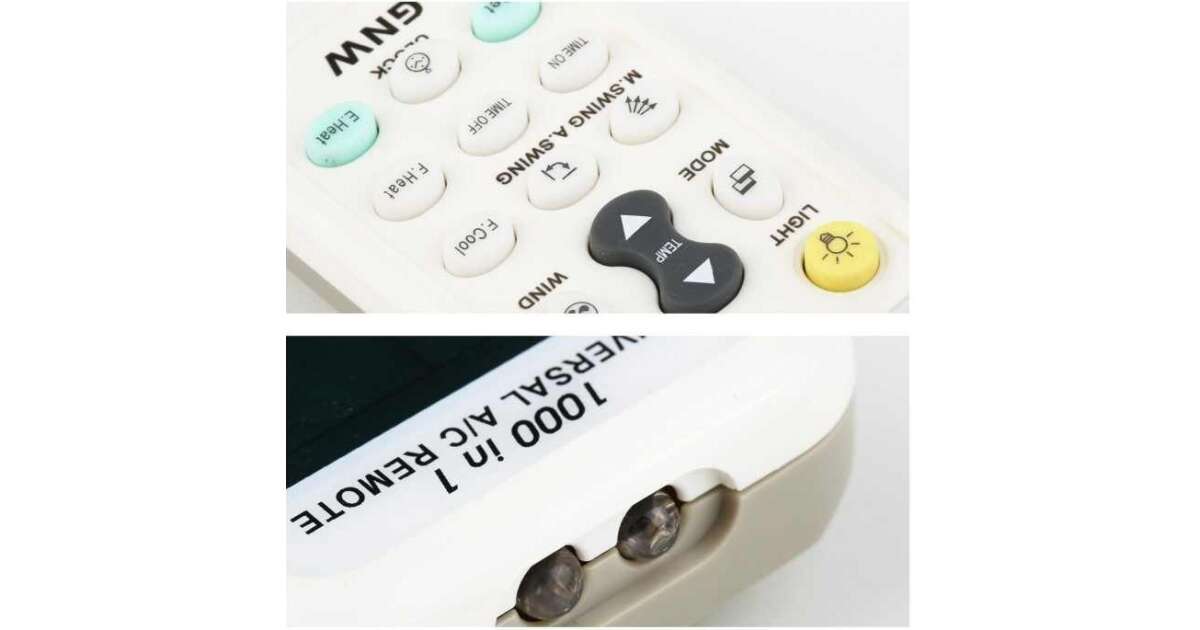 Telecomanda universala pentru aer conditionat, compatibila cu multiple marci, cu ecran digital