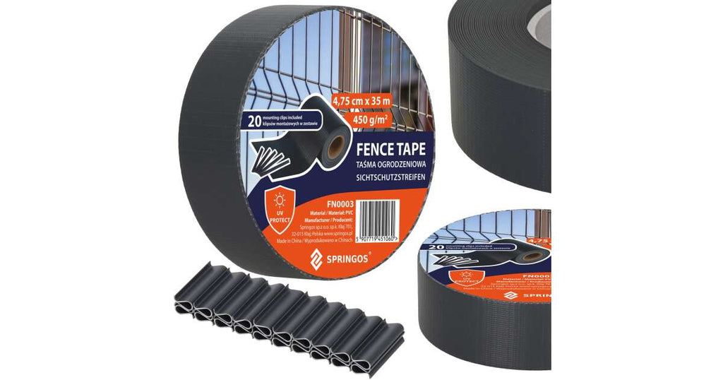 Panou gard intimitate gradina din PVC, 35 x 0.05 m, gri antracit, protectie vant si vizibilitate