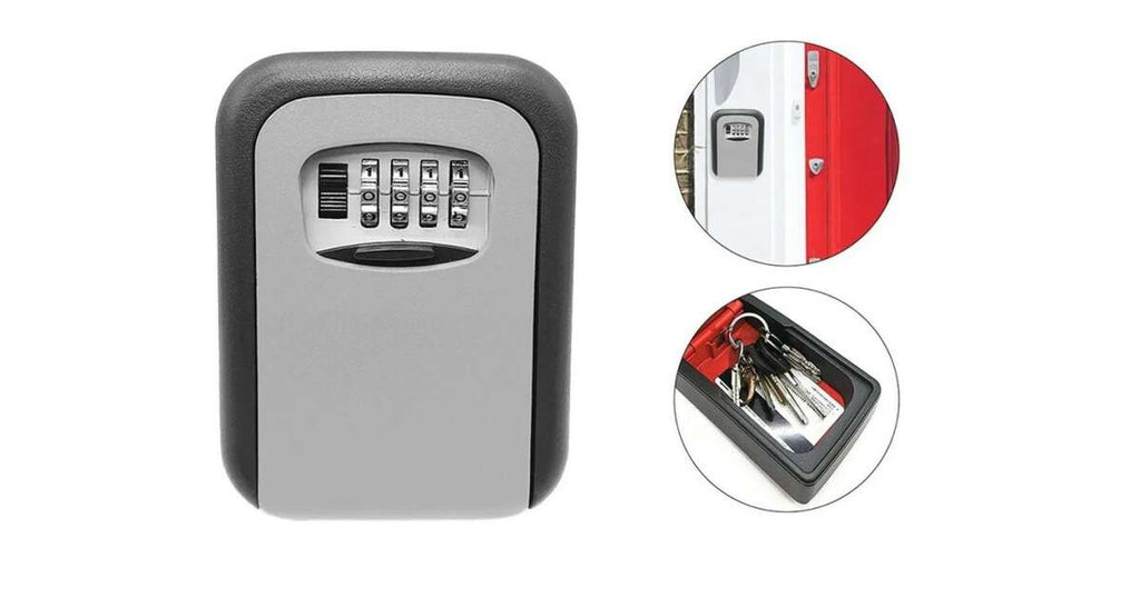 Seif metalic tip cutie de valori cu cheie si cod cifrat, dulap securizat pentru documente si bani