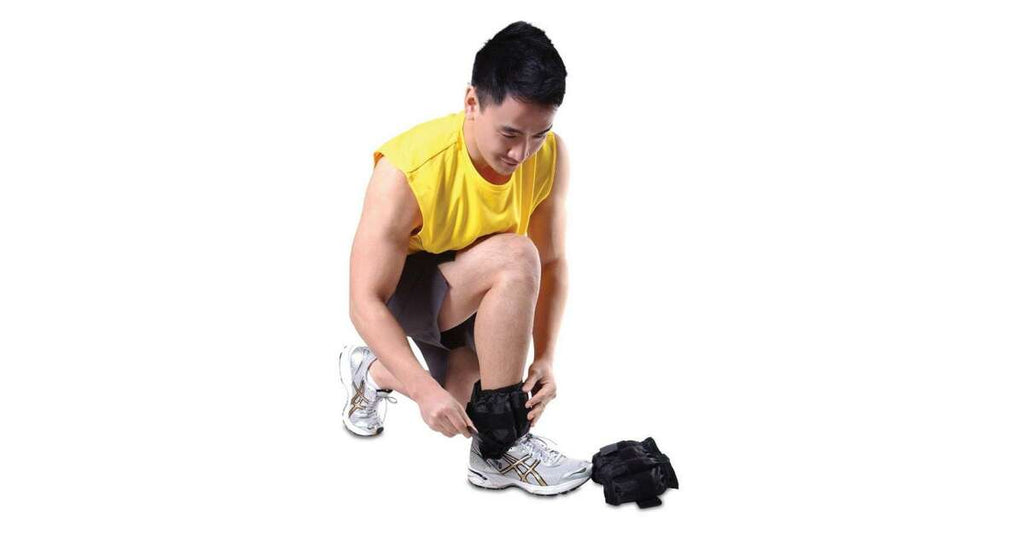 Gleznere cu greutati pentru glezne si incheieturi, set 2x2,5 kg, pentru antrenament fitness