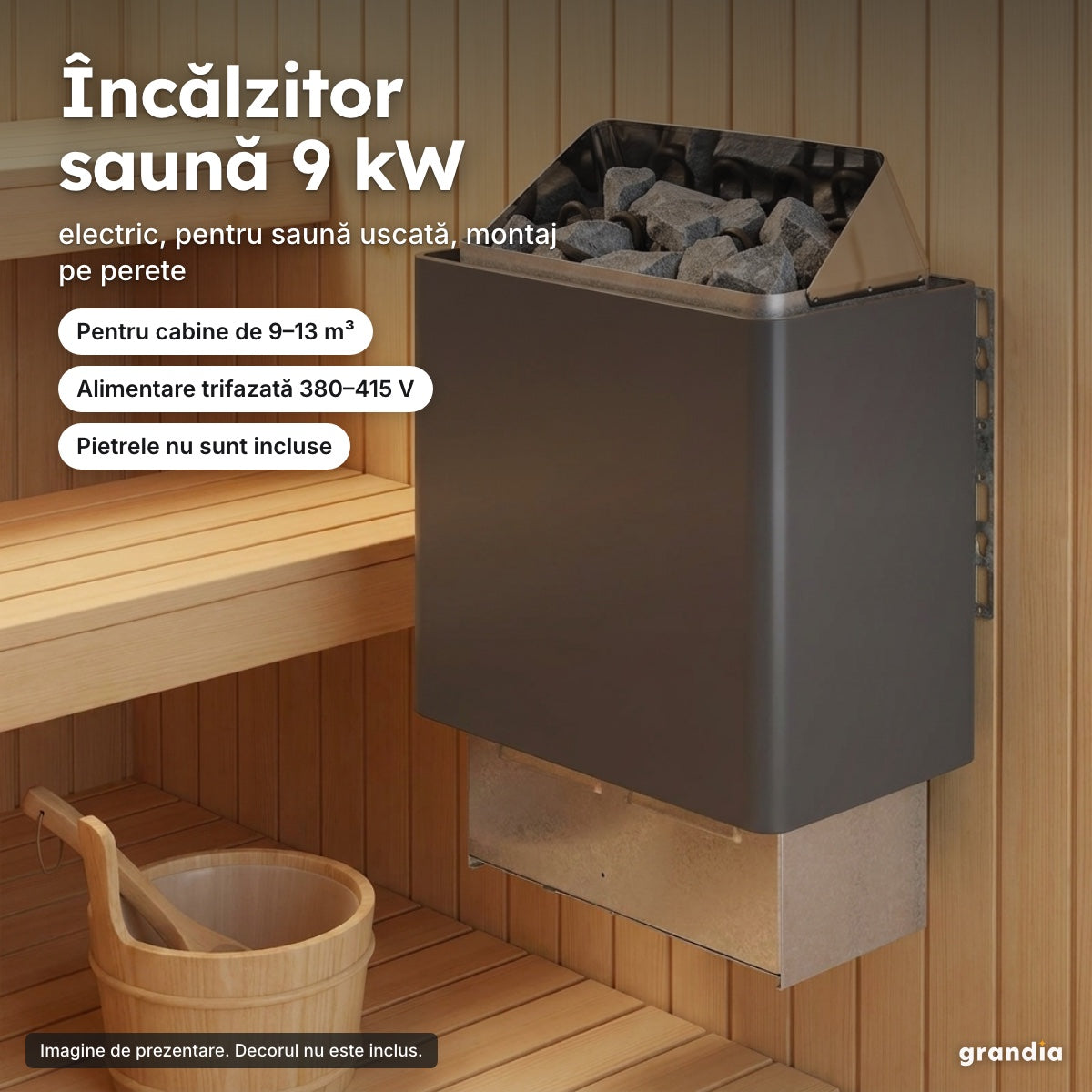 Încălzitor saună 9 kW – Încălzitor saună 9 kW