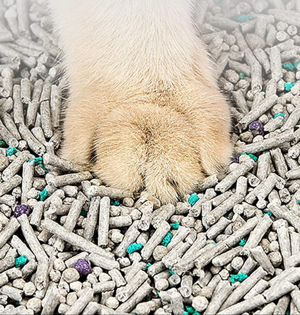 Kit 4 Nisip litiera mixt, tofu si bentonita PETKIT 5 in 1 Mixed Cat Litter, absorbtie rapida 4