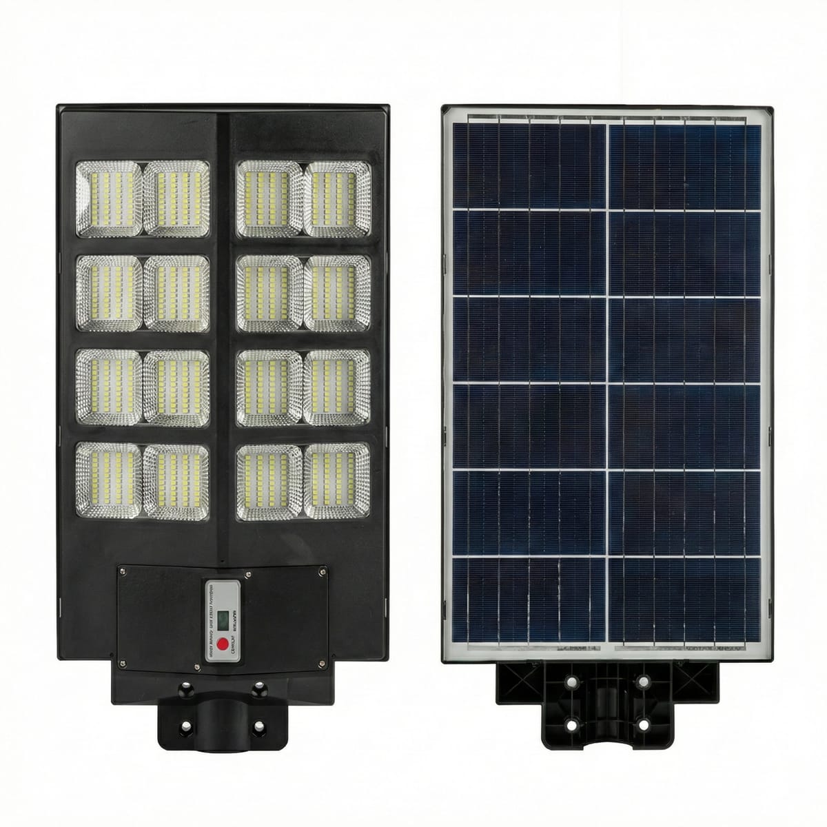 Lampa Solara 800W Dubla cu Senzor, LED Exterior, Suport Metalic si Telecomanda 3