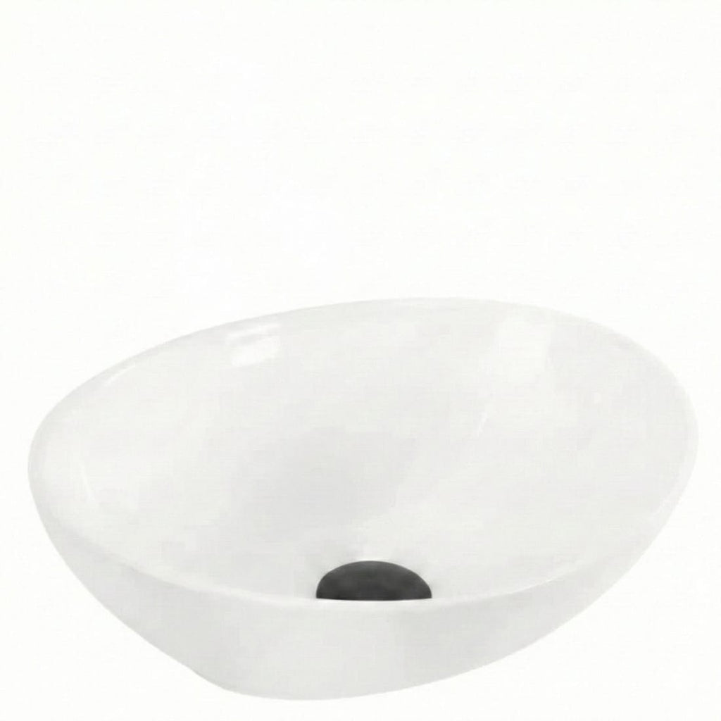 Lavoar compact pentru baie, montaj pe blat, alb 340x170x130 mm 2