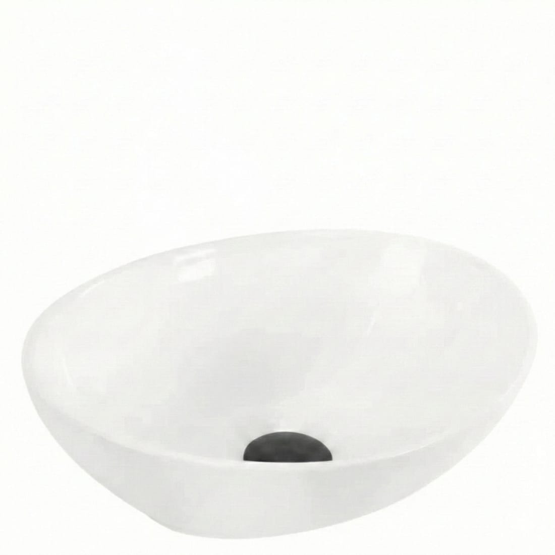 Lavoar compact pentru baie, montaj pe blat, alb 340x170x130 mm 2