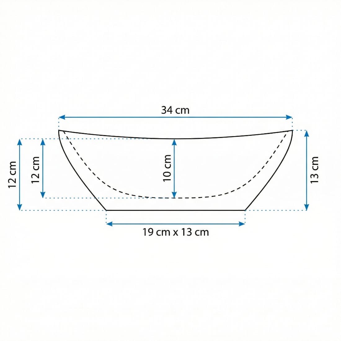 Lavoar compact pentru baie, montaj pe blat, alb 340x170x130 mm 6