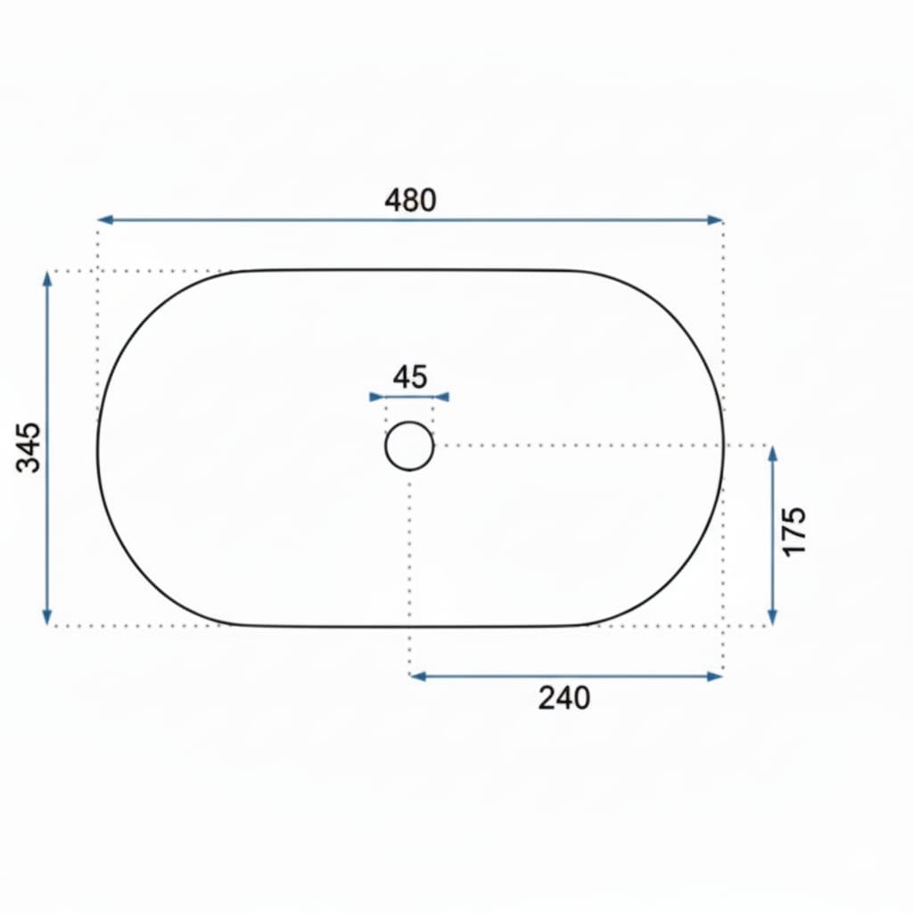 Lavoar pentru blat Amelia dreptunghiular, 480x450 mm 5