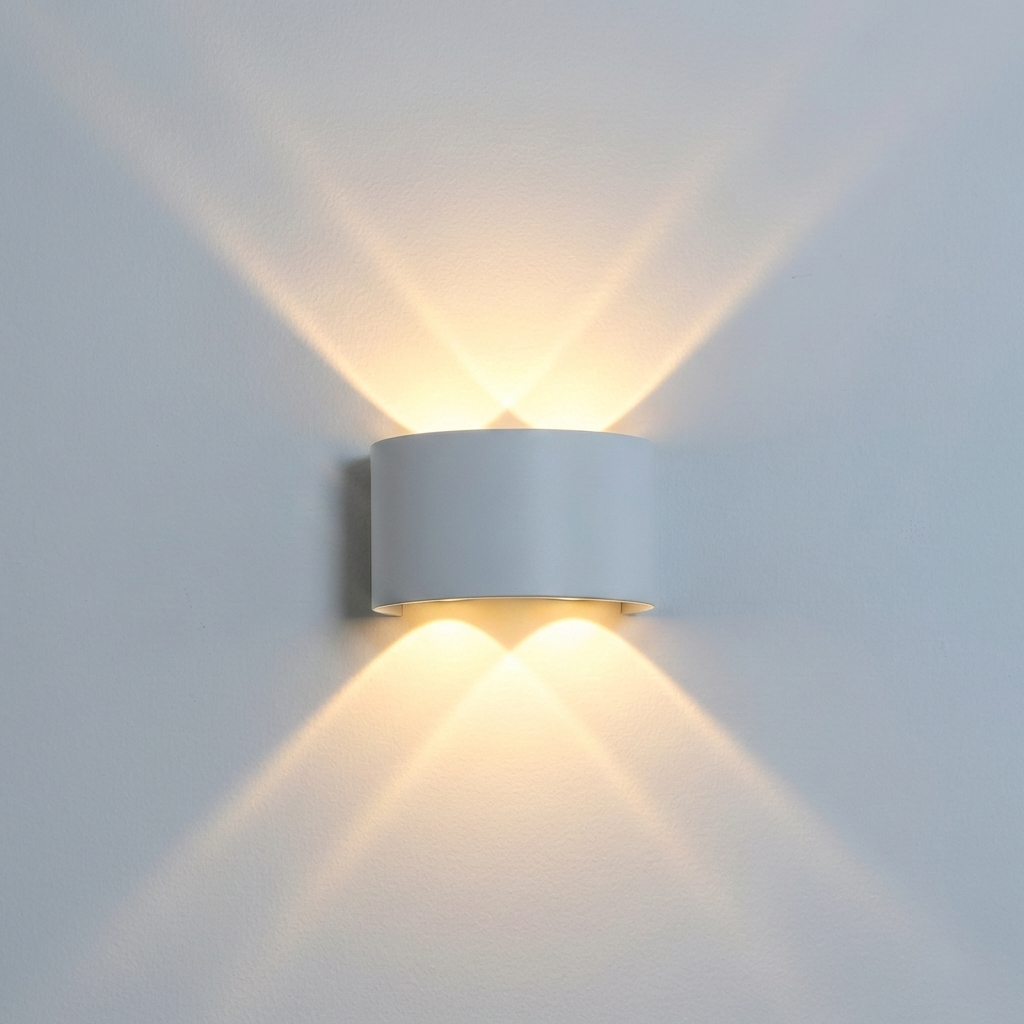 Aplica LED 4W pentru exterior, alba, iluminat perete