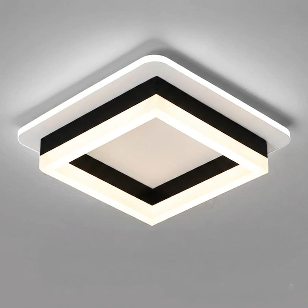 Lustra LED 64W QUADRATA BLACK Echivalent 200W, 19 cm 4