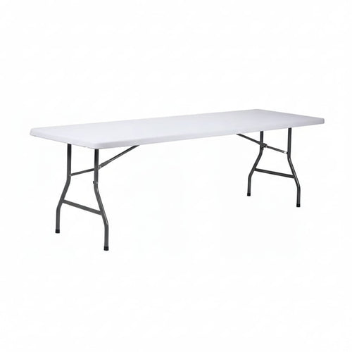 Masa pliabilă multifuncțională VERDA, 6-8 persoane, din oțel și HDPE, 180x72x75cm, albă 1