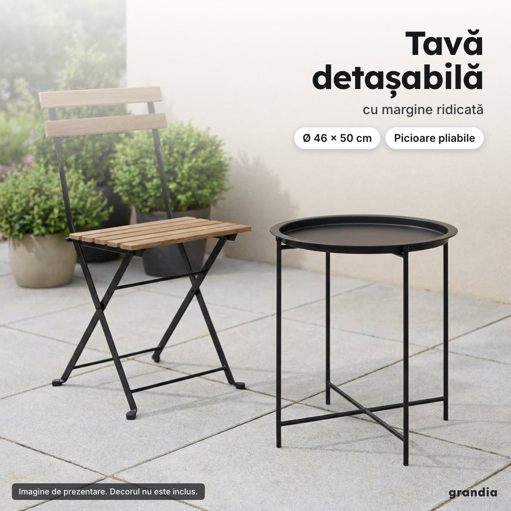 Măsuță cu tavă detașabilă – Tavă detașabilă