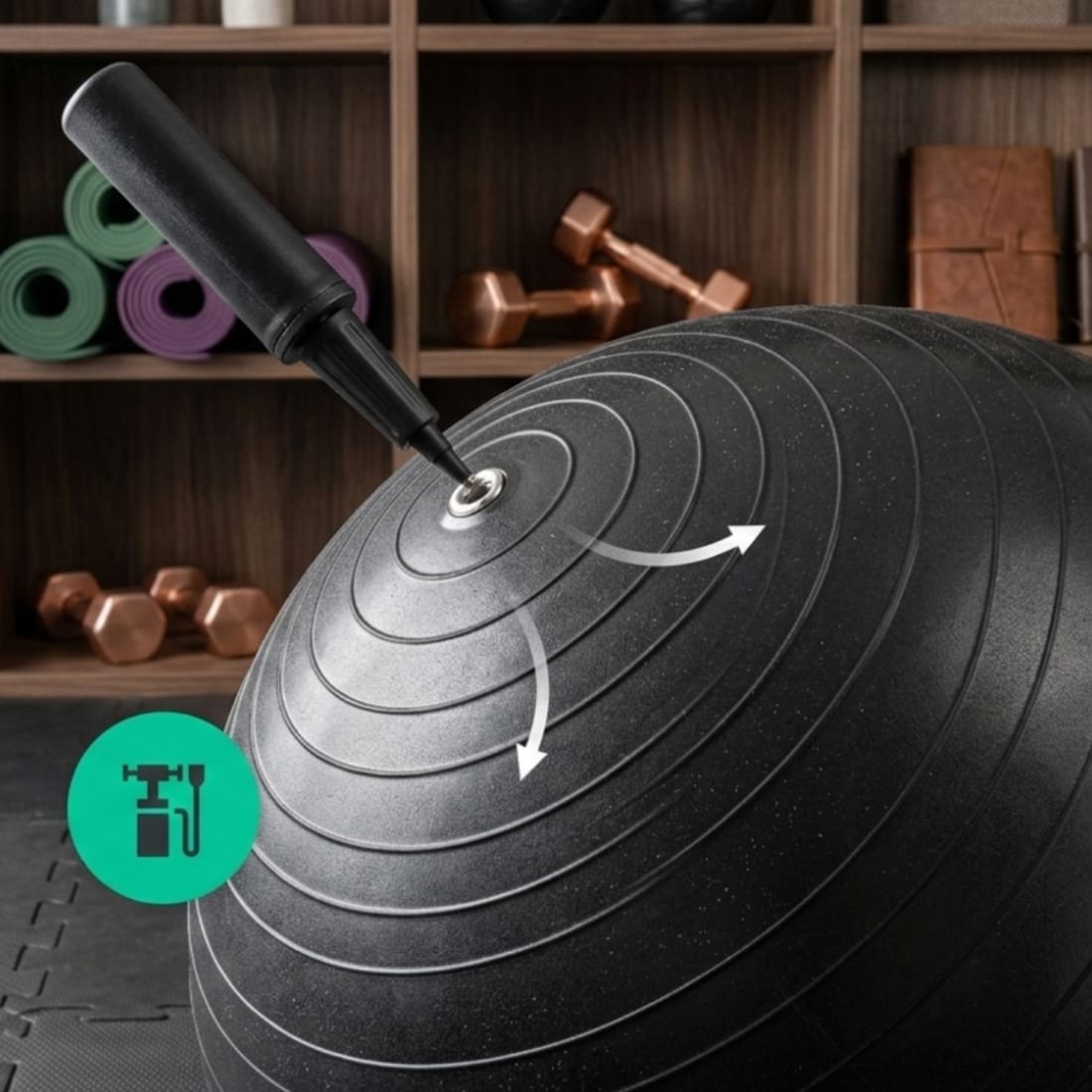 Minge Fitness Gonflabila 55 cm (Pompa Inclusa) 3