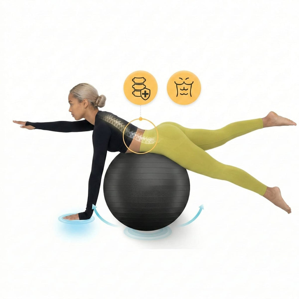 Minge Fitness Gonflabila 55 cm (Pompa Inclusa) 4