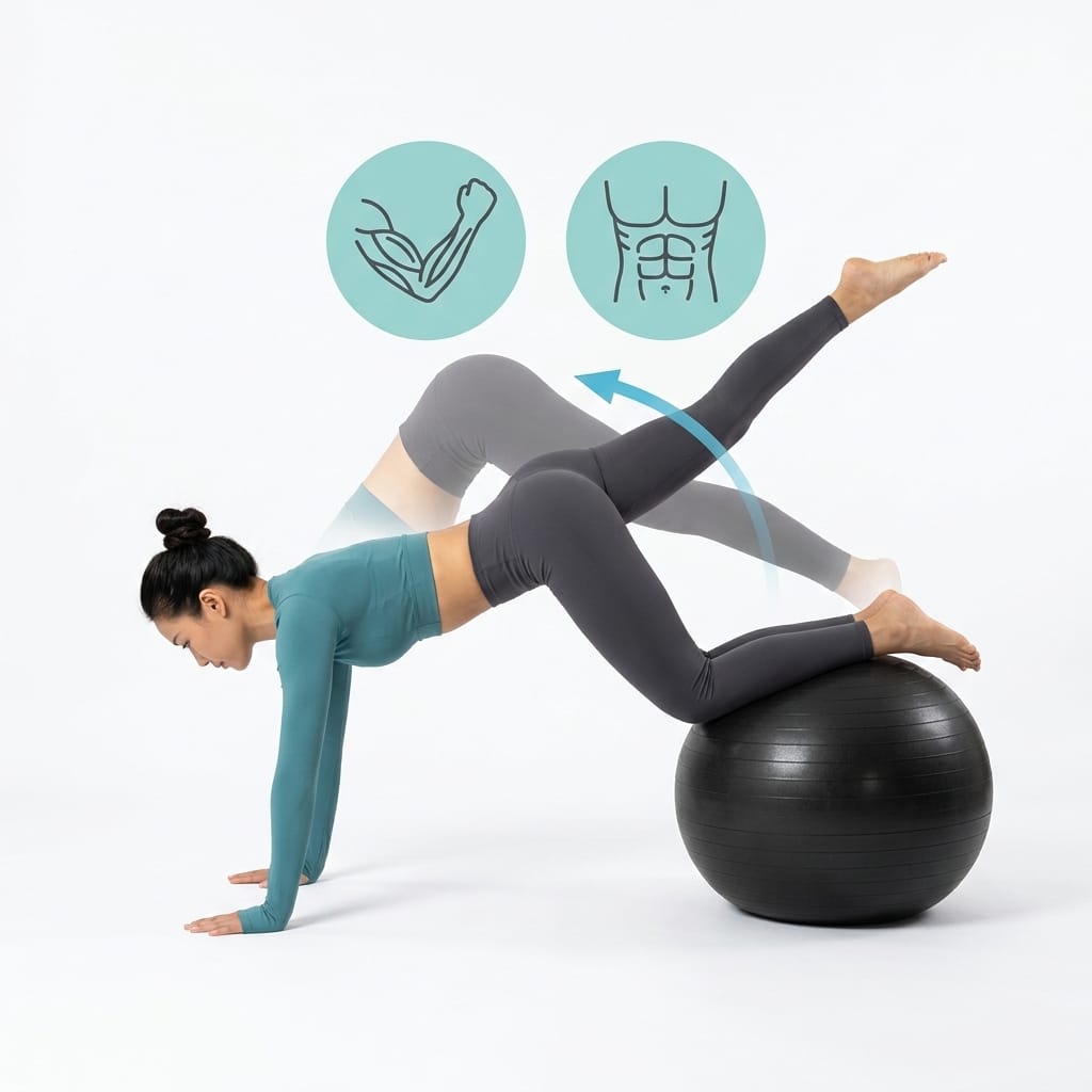 Minge Fitness Gonflabila 55 cm (Pompa Inclusa) 5