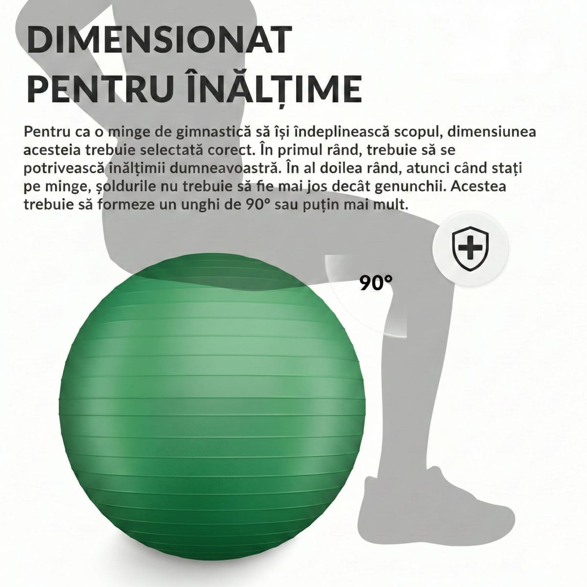 Minge gonflabila de gimnastica pentru fitness 75 cm 3