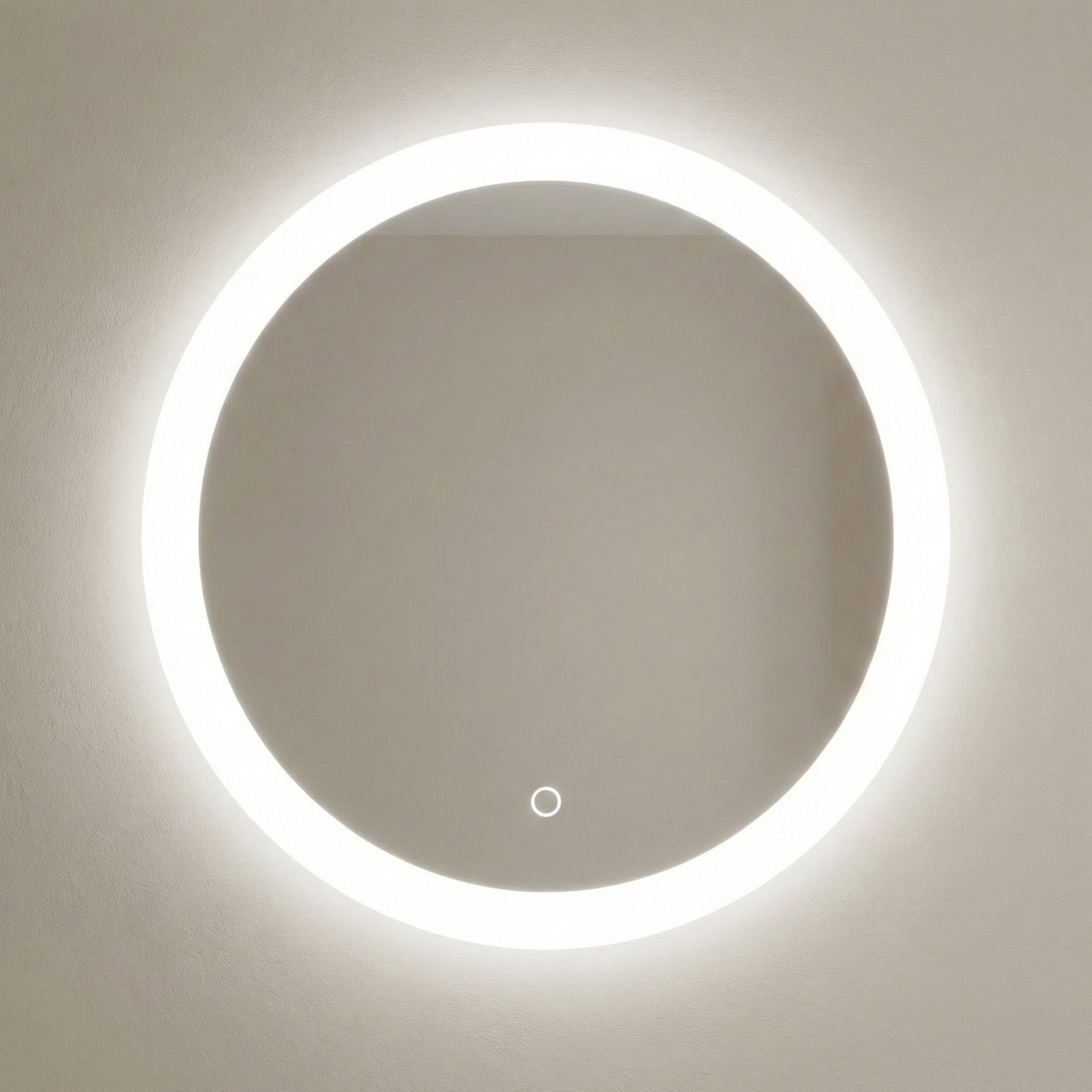 Oglindă LED premium cu senzor touch pentru baie, diametru 80 cm, design modern 1