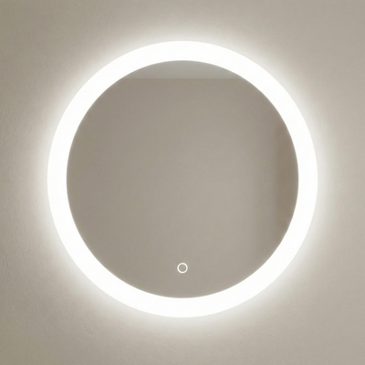 Oglindă LED premium cu senzor touch pentru baie, diametru 80 cm, design modern 1